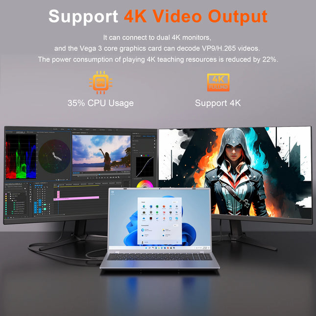 2025 Cheap 15.6-Inch Slim Laptop AMD 8GB RAM 256GB SSD Notebook Computer Ordinateur Portable Personal & Home Laptops