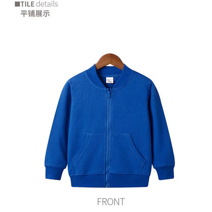 Kids Zipper Hoodies 2-12Years Old Young Children' Sweatshirt Boys & Girls Clothing Outdoor Sportswear Cotton Coat Jacket Selling
