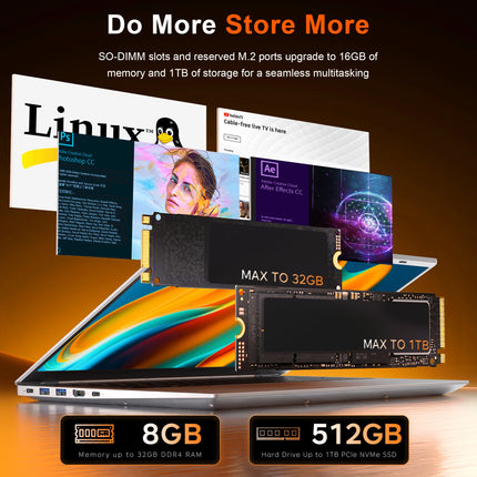 2025 Cheap 15.6-Inch Slim Laptop AMD 8GB RAM 256GB SSD Notebook Computer Ordinateur Portable Personal & Home Laptops