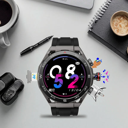 2025 Luxury Square Smart Watch 4+64GB Dual Camera Sleep Fitness Tracking GPS Video Call AMOLED 4G 5G Android Sim Silica Gel IP67