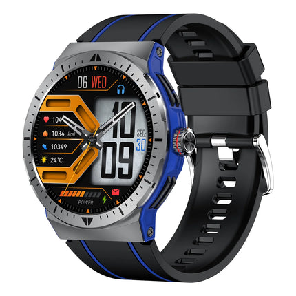 2024 HK52 1.43Inch AMOLED Smart Watch Outdoor Sports Health Monitoring BT Call  AI Voice Assistant  Waterproof  Men Smartwatch