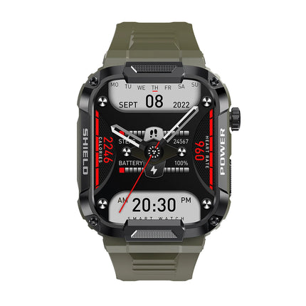 Men Outdoor Sports Smartwatch BT Call 1.85 Inch Screen 400mAh Big Battery IP68 Waterproof Fitness Tracker MK66 Smart Watch