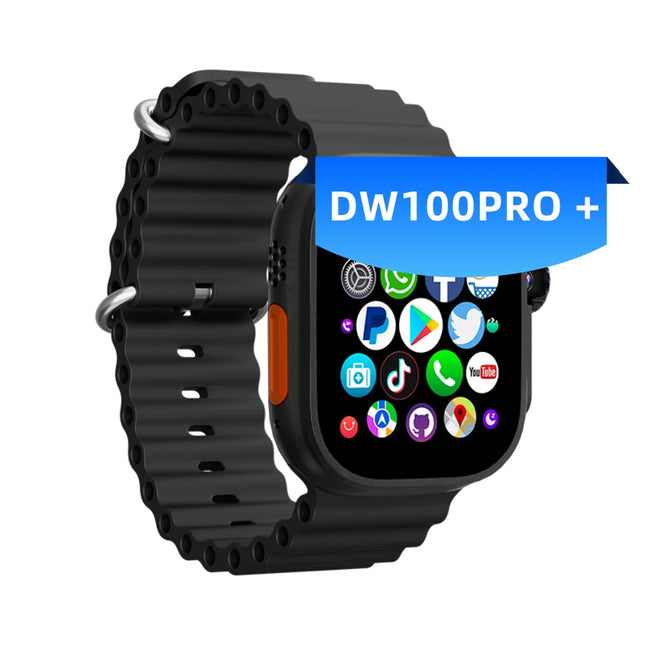 4G 5G LTE Full-Netcom DW100 ultra Android Smart Watch 1100mAh  Smartwatch With Rotary Camera GPS WIFI Google Play Store