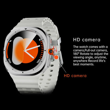 2025 New Android Smart Watch 5G/4G Full Network Connectivity Amoled GPS WIFI Rotation Camera Global Call GPS Smartwatch W8 Ultra
