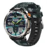 Black head+blue camouflage silicone strap / HT30 Android Smart Watch