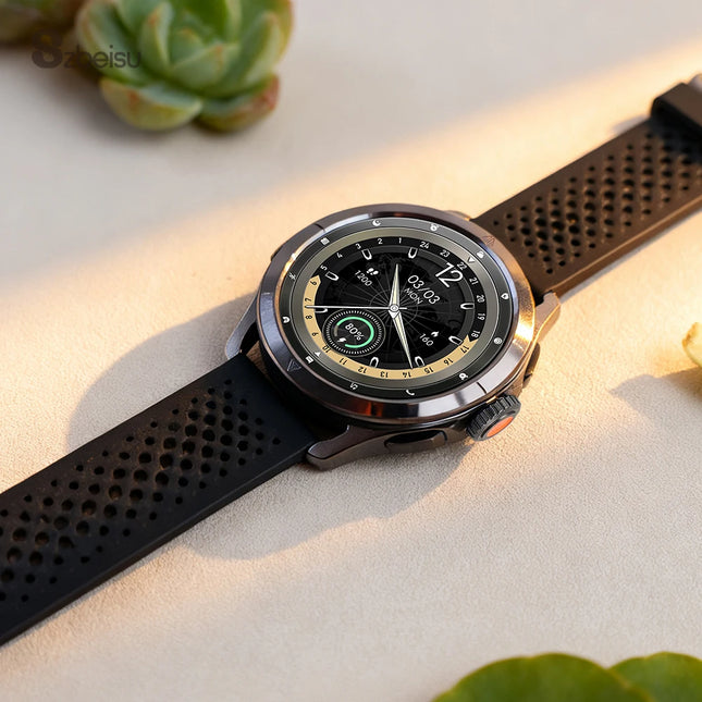 2025 SK44 Emotion Fatigue Detection Smart Watch ECG Health AMOLED Uric Acid Lipid Answer Call Silica Gel IP68 Waterproof