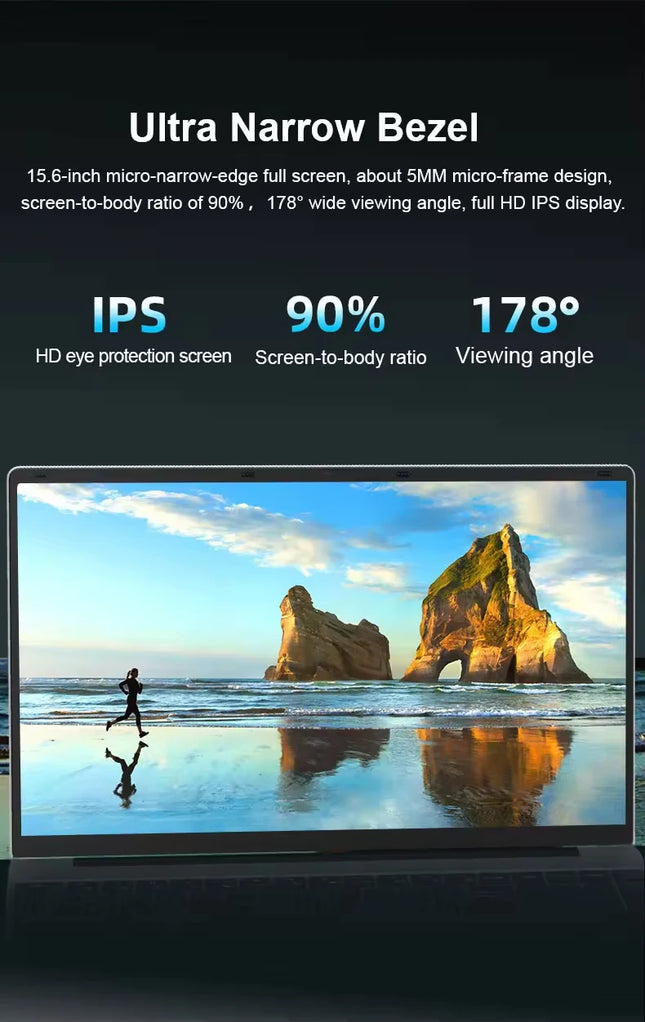 Cheap Brand New Laptops Intel N5095 15.6 Inch 1920*1080P Notebook PC 12GB Ram 1T SSD OEM Laptop  Gaming Laptops