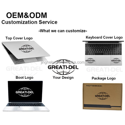 Customized 15.6 Inch + 7 Inch Dual Double Screen Business Laptop Portable PC Intel N100 MAX 32GB RAM 2TB SSD Ordinateur Portable