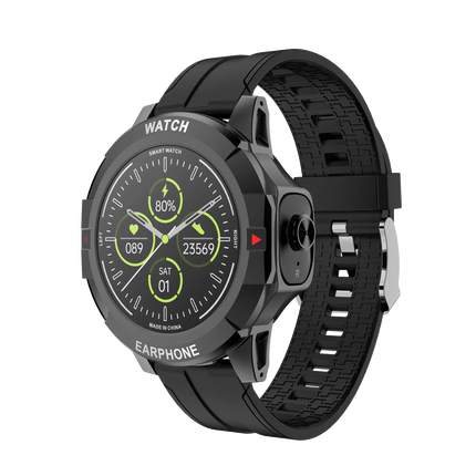 2 in 1 Smartwatch with Earbuds N15 Smart Bracelet Earphone CE TWS Headset Smart Watch Blood Pressure Fitness Tracker Waterproof