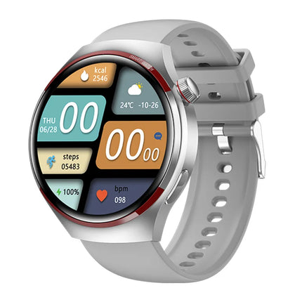 2024 Watch 4 PRO 1.53Inch Heart Rate Blood Oxygen BT Call Wireless Charger Multiple Sports Modes Men Smartwatch Fitness Tracker