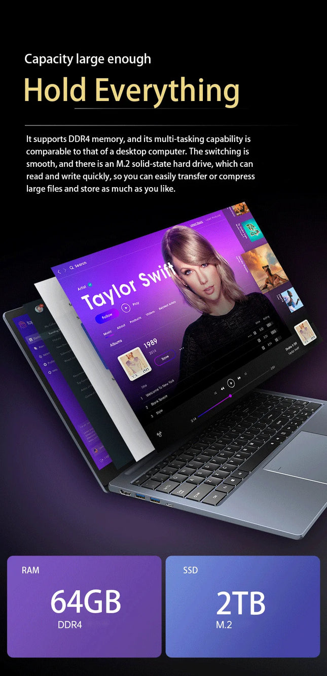 15.6 Inch Slim Portable Gaming Laptop 13th Gen Intel I7 13620H Processor Fast Delivery Win 11 Business Notebook Core I7 New Win