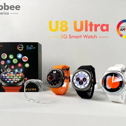Smartwatch 4g Sim Card U8 Ultra Smartwatch 1.6Inch AMOLED 3GB+32GB BT Call APP Free Download WIF Relojes Smart Watch 2025