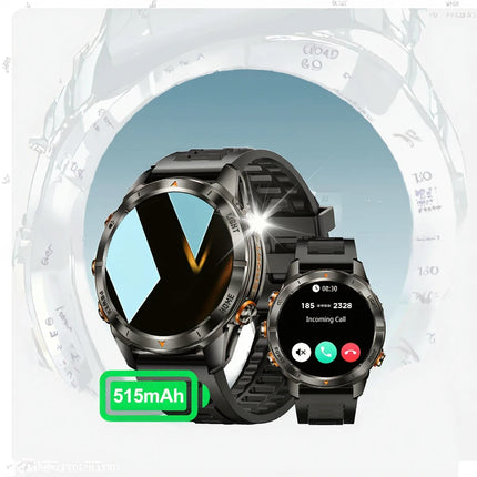 SENBONO KT80 Men's Smart Watch New 1.46'' HD OLED Large Screen 515mAh Battery Long Standby Dial Answer Call Sport Features IP68