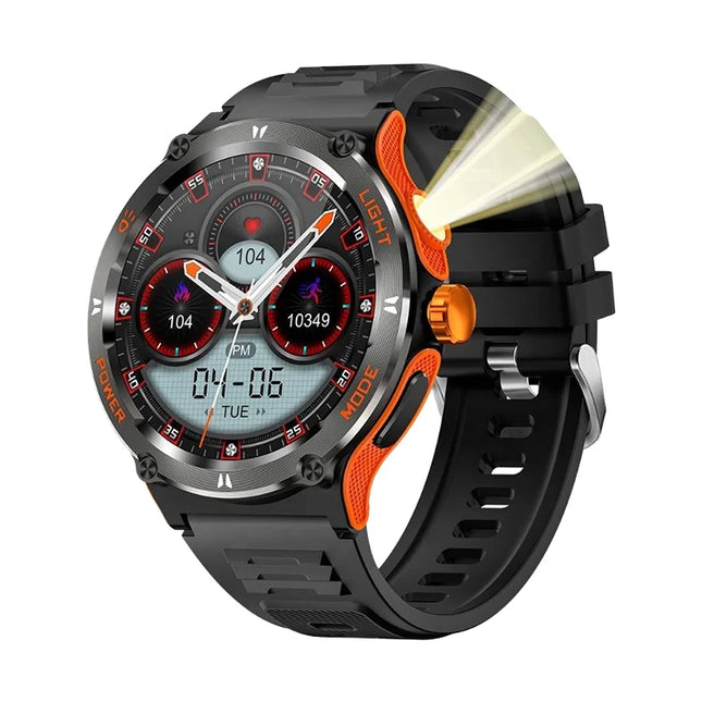 Dafit Waterproof Outdoor Smart Watch KT76 1.53inch Screen SOS Button Cheap Price 500mAh Battery Remote Control Silicone Call APP