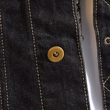 2025 Spring Black Men Denim Jacket, Korean Version of The Trend Handsome Outer Clothes Student Jacket Men Blue Male Coat