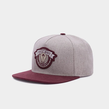 PANGKB Brand BRIGHT MINDS CAP gray woolen hip hop Street dance snapback hat for men women adult outdoor casual sun baseball cap