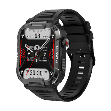 Men Outdoor Sports Smartwatch BT Call 1.85 Inch Screen 400mAh Big Battery IP68 Waterproof Fitness Tracker MK66 Smart Watch
