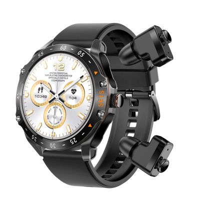 2 in 1 TWS T95 Smart Watch with Wireless Earbuds 1.52inch Screen Waterproof BT Call 400mah Battery Sports Headphones Smartwatch