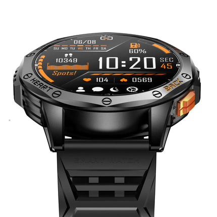 K67 Men's Sport Smart Watch with 1.43 Inch AMOLED LED Waterproof Compass Altimeter Music Control GPS and Calendar Function