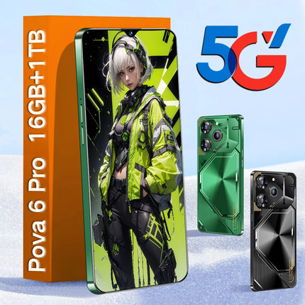 Unlocked Pova 6 Pro Smartphone Blending 5G Speed with 16GB RAM & 1TB Storage