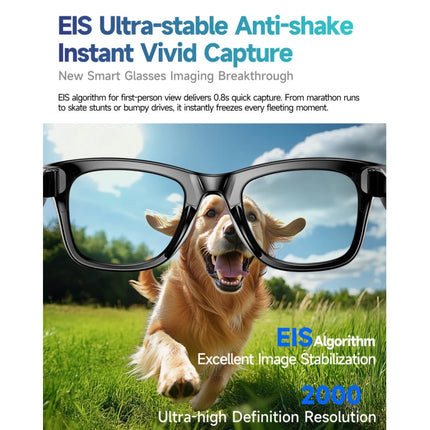 W610 Smart  AI Glasses 8K HD Camera with 270mAh Blue Light 800W Anti-Shake Camera Glasses Dual-mic Noise Cancellation