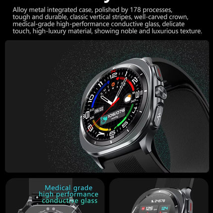 TK65 Smartwatch PPG Electrocardiogram  Airbag Pump Precision Thermometer AMOLED Display-Fitness Tracker Health