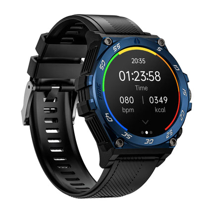 2-in-1 Men's Smart Watch with 1.53\" HD Screen and BT5.3 Wireless Earbuds Waterproof IP67 Sleep Monitor and Calories Tracker