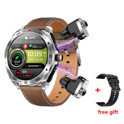 2024 T95 Outdoor Smart Watch With Earbuds TWS 2 in 1 Headphones 1.52inch Screen Local Music  Sports Smartwatch Wireless Earphone