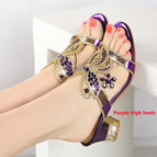 Purple high heels / 35
