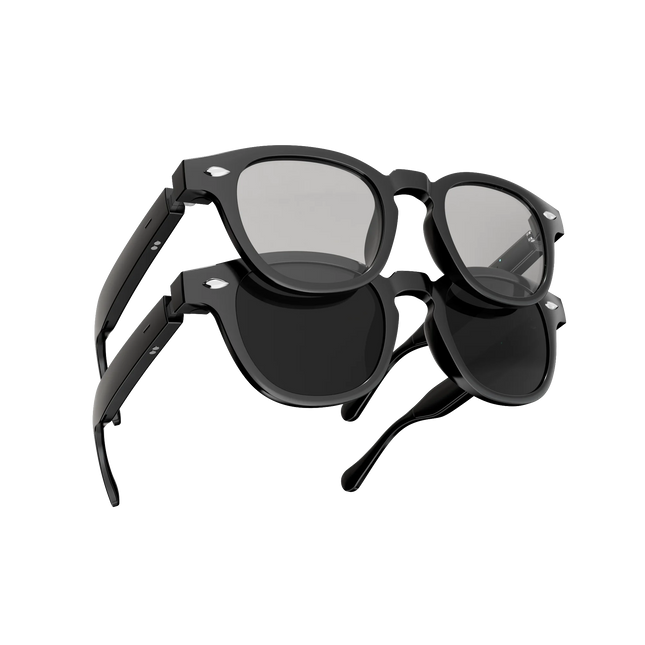 Wholesale  Outdoor Sports Anti-blue Light AI Smart Glasses Magnetic Charging Call Audio Music Listening Hands-free Open