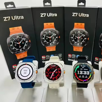 Z7 Ultra Smartwatch with Amoled Display Big Battery Sports Heart Rate Fitness Tracker Waterproof (IP67) Compass Function for IOS