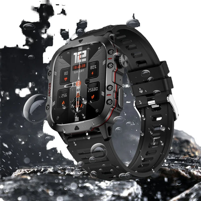 QX11 Men's Smartwatch Best Quality IP67 Waterproof 420MAH 3ATM TFT Sleep Tracker for Outdoor Sports Fitness IOS Answer Call