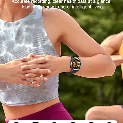 FitCloudPro Men's Smart Watch Flashlight 1.7" 360*360 IPS Display Sports Outdoor Fitness Watch HT30 Ios Android Smart Watch