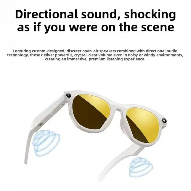 Smart Glasses Wearable Headset with Shooting Camera Glasses BT Audio Call AI Photo Recognition Voice Recording M088 Ai Glasses