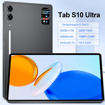 Global 5G Tablet PC | Big Screen Tablet Tab S10 Ultra | 10.1'' 16GB+1TB Android 15