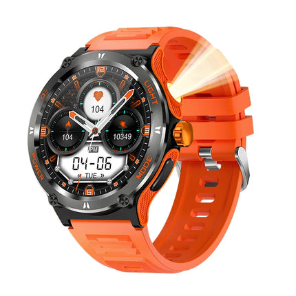 Dafit Waterproof Outdoor Smart Watch KT76 1.53inch Screen SOS Button Cheap Price 500mAh Battery Remote Control Silicone Call APP