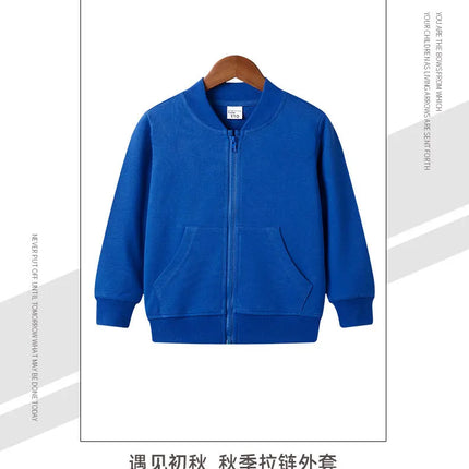 Kids Zipper Hoodies 2-12Years Old Young Children' Sweatshirt Boys & Girls Clothing Outdoor Sportswear Cotton Coat Jacket Selling