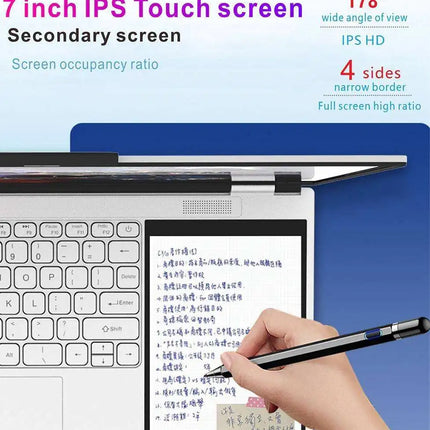 15.6 Inch + 7 Inch IPS 1080P OEM Intel Celeron N100 Quad Core 500GB Hard Drive Custom Business Dual Screen Touch Office Laptop