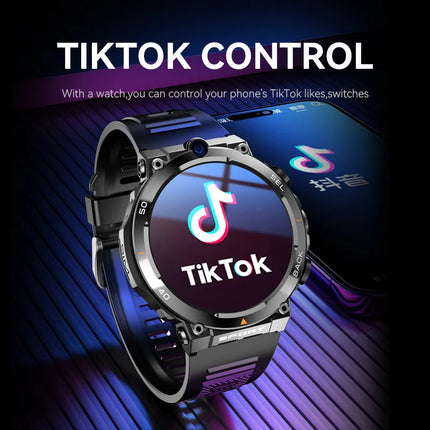 Wholesale 4G 5G smart watch H10 WiFi GPS dual camera video call NFC 4+64GB 900MAH battery Android sport smart watch