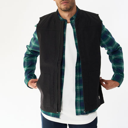 Heavy Canvas Vest - Black