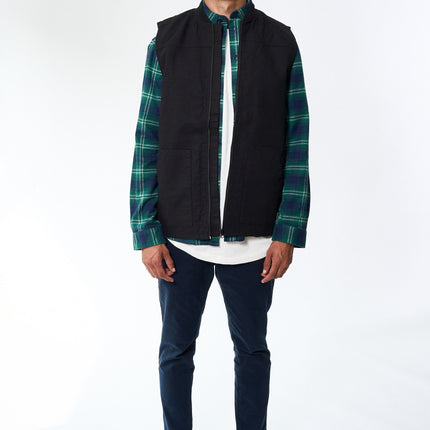 Heavy Canvas Vest - Black