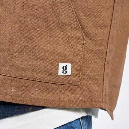 Heavy Canvas Vest - Sepia Tint Brown