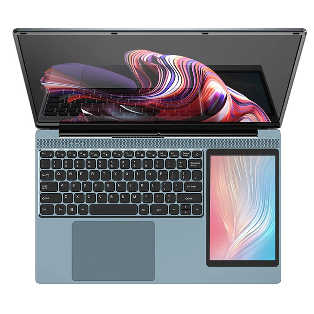 Customized 15.6 Inch + 7 Inch Dual Double Screen Business Laptop Portable PC Intel N100 MAX 32GB RAM 2TB SSD Ordinateur Portable