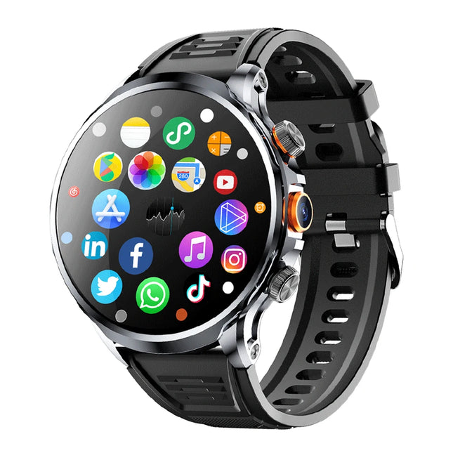 2024 Global Version H18 Smart Watch 4G Android HD Camera Voice Call Waterproof 1.95" Screen GPS Wifi Positioning NFC Smartwatch