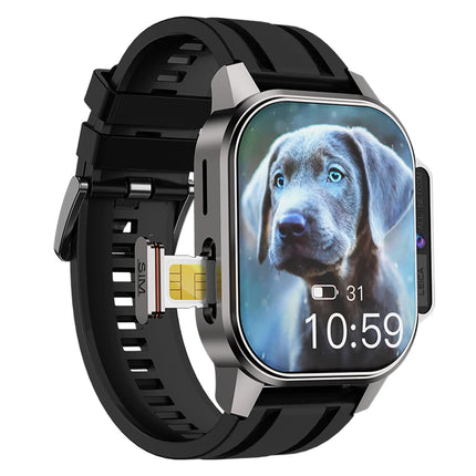 2025 B22 android Smart Watch 4G with sim card 2.04inch Amoled Camera WIFI Heart Rate Video Call Sports Health Smartwatch for Men
