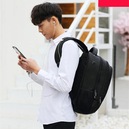 2024 New Waterproof Travel Backpack Men USB Charging 15.6inch Laptop Bag Men's Backpacks Leisure Nylon School Bag Male Mochila