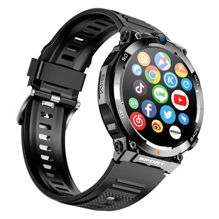 Wholesale 4G 5G smart watch H10 WiFi GPS dual camera video call NFC 4+64GB 900MAH battery Android sport smart watch