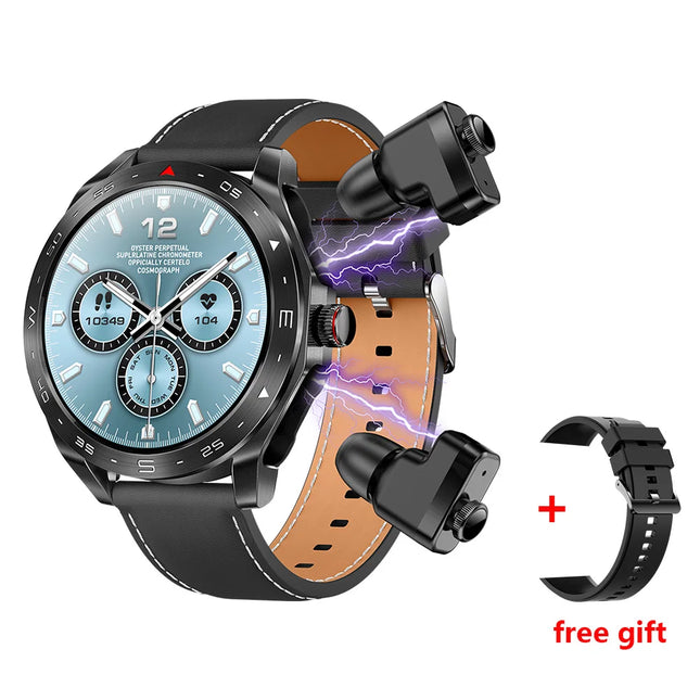 2024 T95 Outdoor Smart Watch With Earbuds TWS 2 in 1 Headphones 1.52inch Screen Local Music  Sports Smartwatch Wireless Earphone