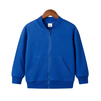 Kids Zipper Hoodies 2-12Years Old Young Children' Sweatshirt Boys & Girls Clothing Outdoor Sportswear Cotton Coat Jacket Selling