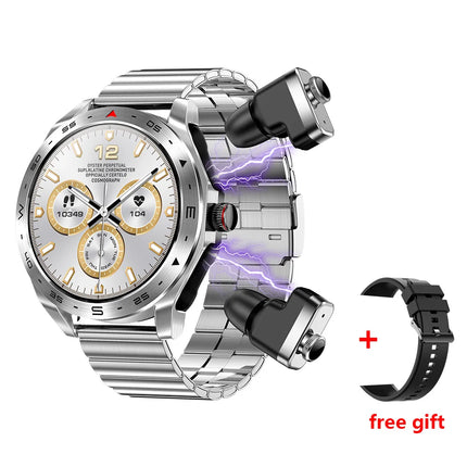 2024 T95 Outdoor Smart Watch With Earbuds TWS 2 in 1 Headphones 1.52inch Screen Local Music  Sports Smartwatch Wireless Earphone